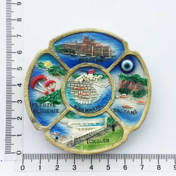 Türkiye Travel Souvenir Decorative Crafts Home Decorations Resin Painted Magnet Fridge Magnets - Image 4