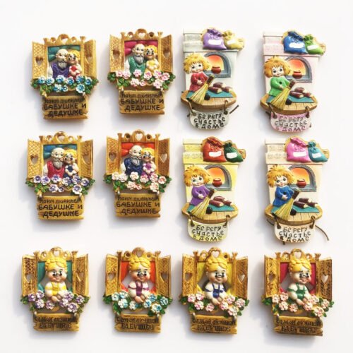 Wholesale 3D resin painted crafts refrigerator magnet Wholesale 3d Resin Painted Crafts Fridge Magnets Home Decorations