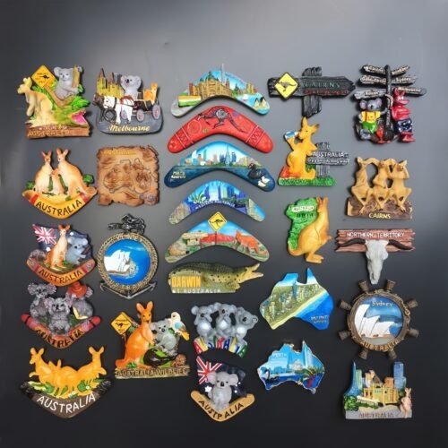 主图-03 Australia Travel Souvenir Decorative Crafts Resin Painted Magnet Fridge Magnets