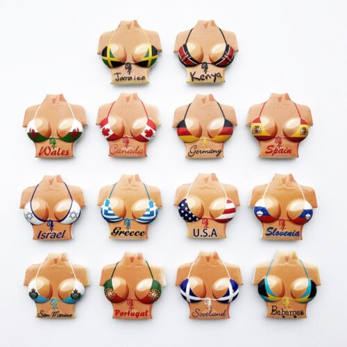 主图-03 (3) Customized Australian Characteristic Tourism Souvenir Crafts Resin Painted Magnet Fridge Magnets