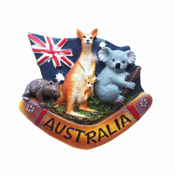 Australia Travel Souvenir Decorative Crafts Resin Painted Magnet Fridge Magnets - Image 12
