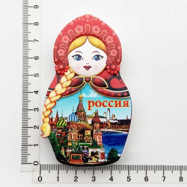 Russia Creative Travel Souvenir Gift Resin Magnet Nesting Doll Fridge Magnets - Image 11