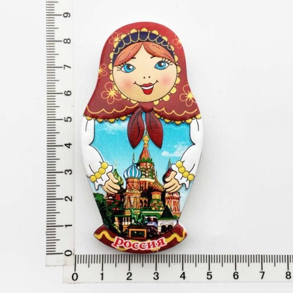 Russia Creative Travel Souvenir Gift Resin Magnet Nesting Doll Fridge Magnets - Image 10
