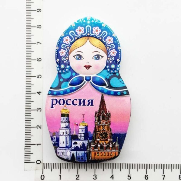 Russia Creative Travel Souvenir Gift Resin Magnet Nesting Doll Fridge Magnets - Image 9