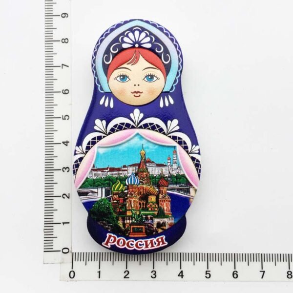 Russia Creative Travel Souvenir Gift Resin Magnet Nesting Doll Fridge Magnets - Image 8