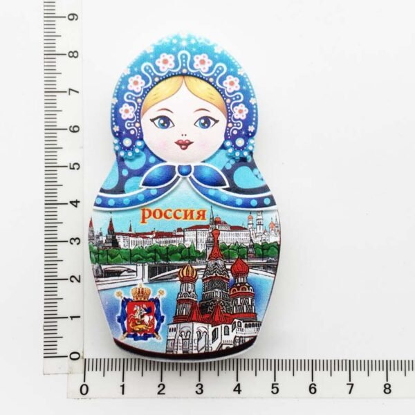 Russia Creative Travel Souvenir Gift Resin Magnet Nesting Doll Fridge Magnets - Image 7