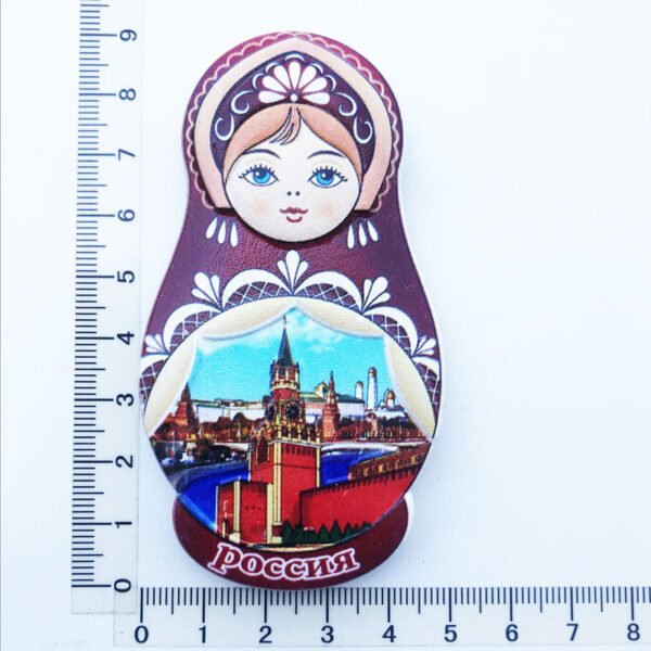 Russia Creative Travel Souvenir Gift Resin Magnet Nesting Doll Fridge Magnets - Image 2