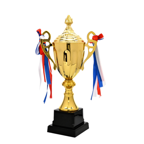 Metal Trophy Basketball Game