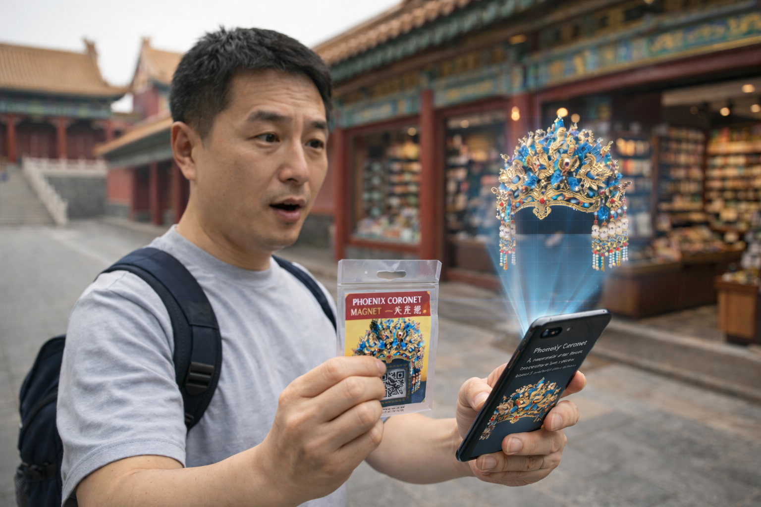 Amazing experience in front of the Forbidden City