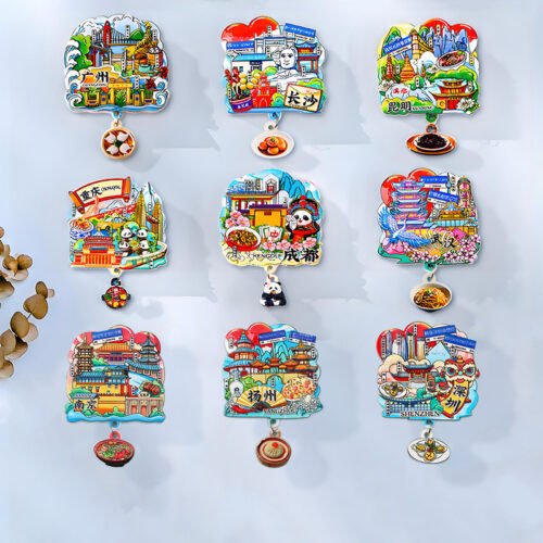 Cultural and Creative Tourism Souvenir Magnetic Stickers