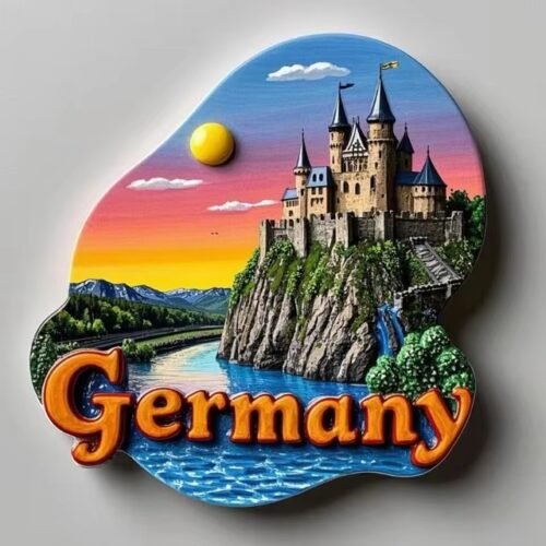 Custom 3D Resin Refrigerator Magnets — Germany USA Paris Italy Vatican And Europe