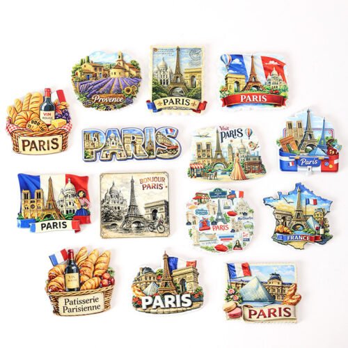 Notre-Dame De Paris Resin Refrigerator Magnets Custom 3D Travel Souvenir Gifts