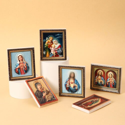 Sacred Heart Of Mary 3D Resin Fridge Magnet — Our Lady Of Guadalupe Customizable