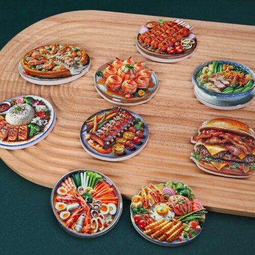 3D Resin Realistic Food Refrigerator Magnet Blind Bag Style Home Cooked Dishes